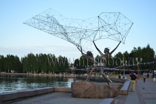 памятник Рыбаки Карелия